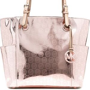 Michael Kors Rose Gold Tote Bag
